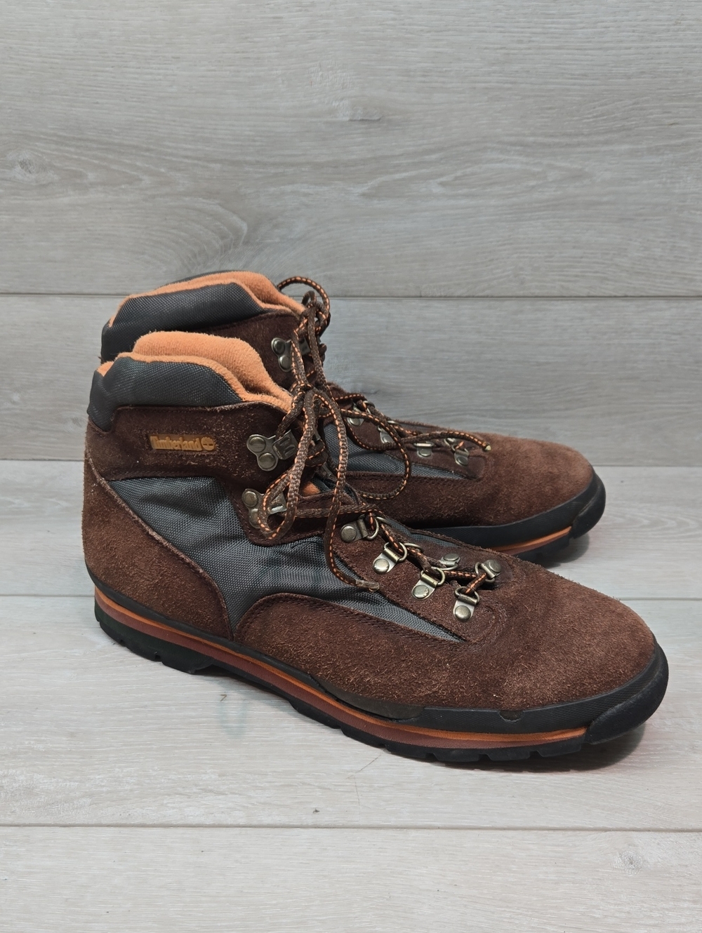Vintage Timberland Mens 95054 High Top Leather Sneakers Shoes 13M